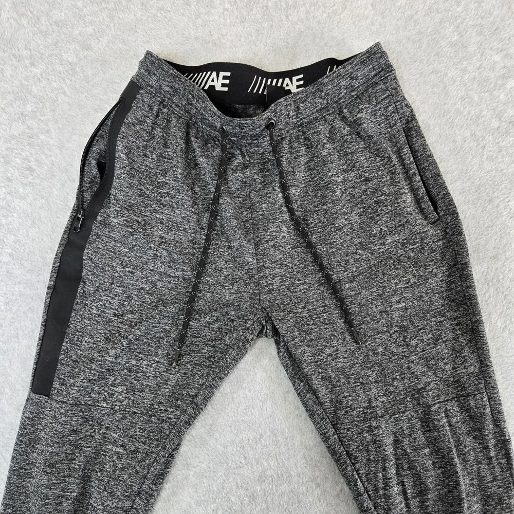 American Eagle AE Flex Joggers‎ Adult Size Small Gray Fleece Sweat Pants Mens